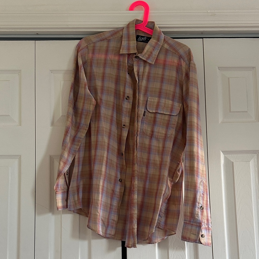 VINTAGE LEVIS Multicolor Plaid Shirt